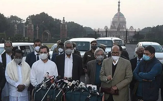 କୃଷି ଆଇନ ରଦ୍ଦ ପାଇଁ ସରକାରଙ୍କୁ ପ୍ରବର୍ତ୍ତାଇବାକୁ ରାଷ୍ଟ୍ରପତିଙ୍କୁ ଅନୁରୋଧ କଲେ ବିରୋଧୀ ଦଳର ନେତା