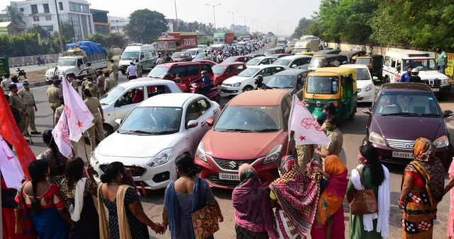 କୃଷକ ଆନ୍ଦୋଳନକୁ ସମର୍ଥନ ଜଣାଇ ଜାତୀୟ ରାଜପଥ ଅବରୋଧ