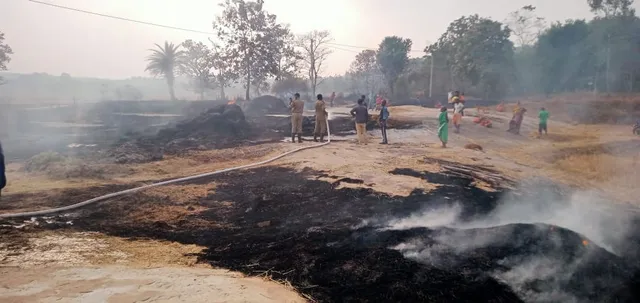 କୁଟାଗଦା, କାଜୁ ଜଙ୍ଗଲରେ ନିଆଁ