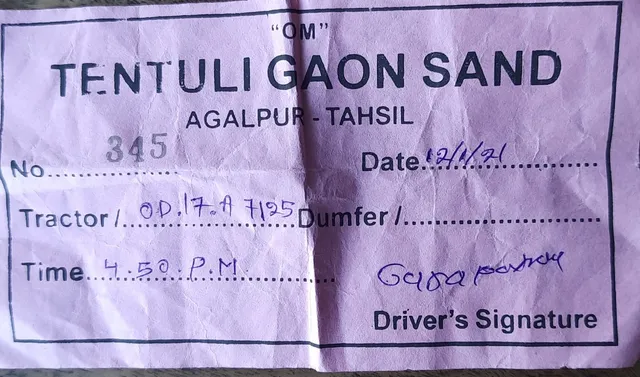 ଟେକ୍ସ ଫାଙ୍କିବା ନାଁରେ ରସିଦ୍‌ ଜାଲିଆତି, ବେଧଡ଼କ ଚାଲିଛି ବାଲି ଚୋରା ଚାଲାଣ!