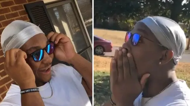 ଯେତେବେଳେ ଜଣେ ବର୍ଣ୍ଣାନ୍ଧ ଯୁବକଙ୍କୁ ରଂଗିନ ଚଷମା ଉପହାର ଦେଲେ ବନ୍ଧୁ..ଏପରି ଥିଲା ତାଙ୍କ ଖୁସିର ମୁହୂର୍ତ୍ତ