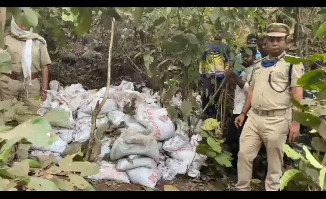 ବେଧଡ଼କ ଖଣିଜ ଚୋରା ଚାଲାଣ : ଜଙ୍ଗଲରୁ ମିଳିଲା ୧୦ଲକ୍ଷ ଟଙ୍କାର ମାଙ୍ଗାନିଜ