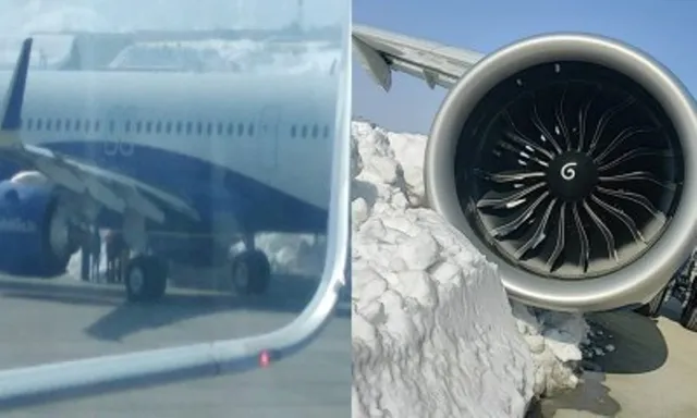 ଟଳିଲା ବଡ଼ଧରଣ ଅଘଟଣ; ବରଫରେ ଧକ୍କା ଖାଇଲା ୨୩୩ ଯାତ୍ରୀଙ୍କୁ ନେଇ ଯାଉଥିବା ଇଣ୍ଡିଗୋ ବିମାନ