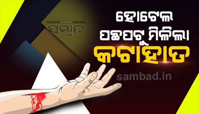 ସୁନ୍ଦରଗଡ଼ ଜିଲ୍ଲାରେ ହୋଟେଲ ପଛପଟରୁ ମିଳିଲା କଟାହାତ