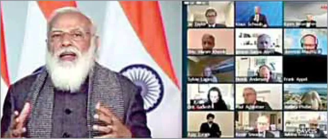 ଆତ୍ମନିର୍ଭର କ୍ଷେତ୍ରରେ ଭାରତ ଆଗକୁ ବଢ଼ୁଛି: ଡାଭୋସ୍‌ ସମ୍ମିଳନୀରେ ମୋଦୀଙ୍କ ଉଦବୋଧନ