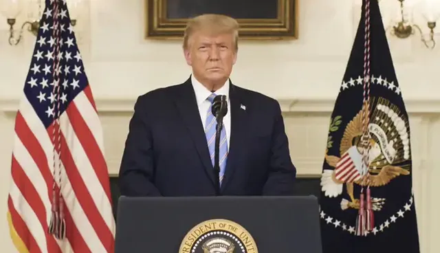 ‘କ୍ୟାପିଟଲ୍‌’ ଗଣ୍ଡଗୋଳ ଘଟଣା ପର ଭିଡିଓ ବାର୍ତ୍ତାରେ ସହଯୋଗ ଓ ସହମତି କଥା କହିଲେ ରାଷ୍ଟ୍ରପତି ଟ୍ରମ୍ପ୍‌