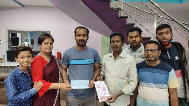 ରାମ ମନ୍ଦିର ନିର୍ମାଣ ପାଇଁ ୧ ଲକ୍ଷ ଟଂକା ପ୍ରଦାନ କଲେ ସମାଜସେବୀ ବିନୋଦ