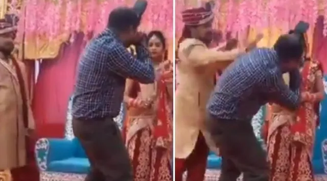 କ୍ୟାମେରାମ୍ୟାନ୍‌ କନ୍ୟାର ନିକଟତର ହେବାରୁ ଏପରି କଲେ ବର, ହସି ହସି ଗଡ଼ିଗଲେ ନବବଧୂ