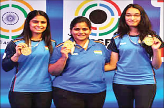 ବନ୍ଧୁକଚାଳନା ବିଶ୍ବକପ୍‌: ମହିଳା ଦଳଗତରେ ଭାରତକୁ ସ୍ବର୍ଣ୍ଣ ଓ ରୌପ୍ୟ ପଦକ