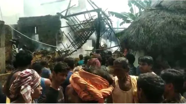 ଗ୍ୟାସ ଟାଙ୍କି ଫାଟି ୧୦ ବଖରା ଜଳିଗଲା,ଲକ୍ଷାଧିକ ଟଙ୍କାର ସଂପତ୍ତି ନଷ୍ଟ