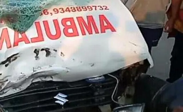 ଆମ୍ବୁଲାନ୍ସକୁ ପିଟିଲା ଗ୍ୟାସ୍‌ ଟ୍ୟାଙ୍କର, ରୋଗୀଙ୍କ ସହ ୪ ମୃତ