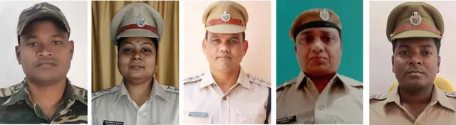 ସୁନ୍ଦରଗଡ଼ର ୫ ପୁଲିସ କର୍ମଚାରୀଙ୍କୁ ସମ୍ମାନ