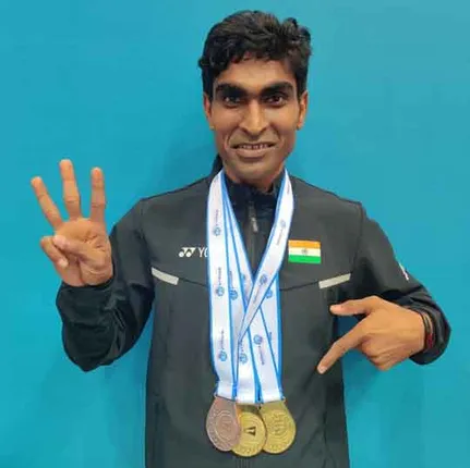 ଦୁବାଇ ଦିବ୍ୟାଙ୍ଗ ବ୍ୟାଡ୍‌ମିଣ୍ଟନ୍ : ପ୍ରମୋଦଙ୍କୁ ୨ ସ୍ବର୍ଣ୍ଣ ସହ ୩ ପଦକ