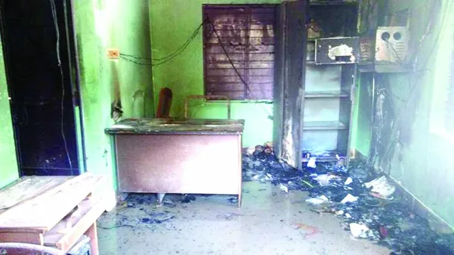 ପଞ୍ଚାୟତ ଅଫିସ୍‌ରେ ଅଗ୍ନିକାଣ୍ଡ; ଜଳିଗଲା ଦୁଇ ପଞ୍ଚାୟତର ବହୁ ଗୁରୁତ୍ୱପୂର୍ଣ୍ଣ ଫାଇଲ