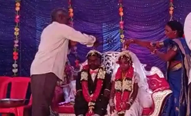 ଚର୍ଚ୍ଚାରେ ଦୁଇଫୁଟର ବରକୁ ଚାରିଫୁଟ କନ୍ୟାଙ୍କ ବିବାହ