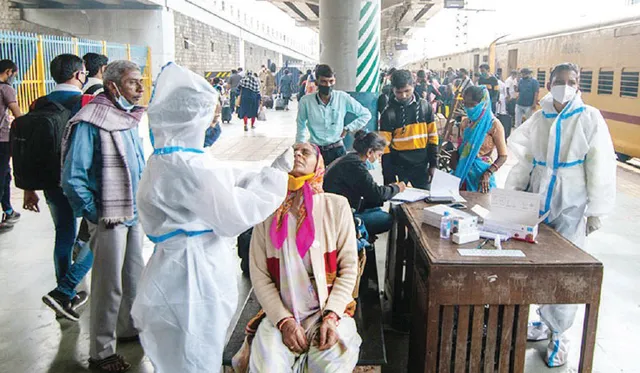 ପଜିଟିଭ୍‌ ହାର ୨୦% ଟପିଲା: ପ୍ରତି ୫ ଜଣରେ ଜଣେ ସଂକ୍ରମିତ, ଫେବ୍ରୁଆରି ୧୫ରୁ ଭାରତରେ ସଂକ୍ରମଣ କମିବ