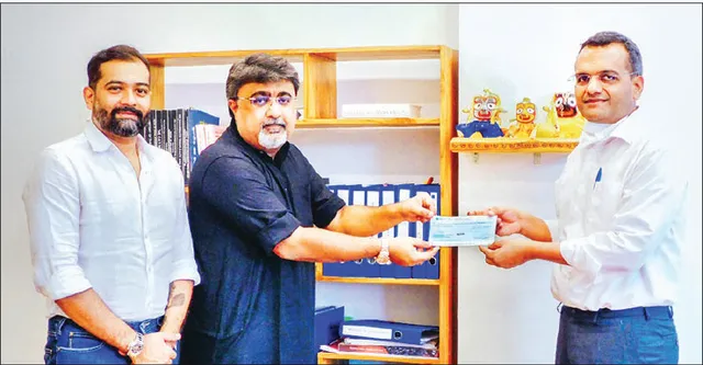 ଶ୍ରୀମନ୍ଦିରକୁ ଖିମ୍‌ଜୀ ଫାଉଣ୍ଡେସନର ୧୧ଲକ୍ଷ ଟଙ୍କା ସହାୟତା