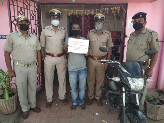 ଜିଆରପି ଥାନା ପଛପଟୁ ଚୋରି ହୋଇଥିବା ବାଇକ ଜବତ, ଜଣେ ଗିରଫ