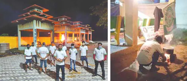 ଯେଉଁଠି ଶବଦାହ, ସେଇଠି ରୋଷେଇ; ମଶାଣି ପାଲଟିଛି କରୋନା ଯୋଦ୍ଧାଙ୍କ ଘର