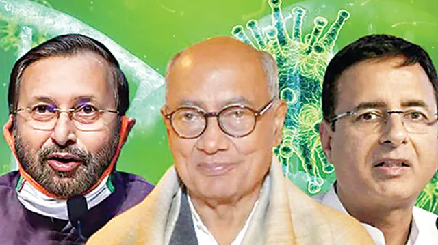 ଜାଭଡ଼େକର, ଦିଗ୍‌ବିଜୟ, ସୂର୍ଯେୱାଲାଙ୍କୁ କରୋନା