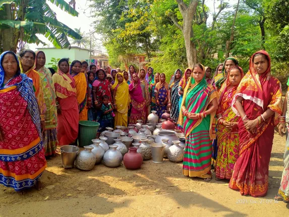 କବାଟବନ୍ଧ: ପାଣିପାଇଁ ପ୍ରକଳ୍ପ ଆଗରେ ମହିଳାଙ୍କ ଧାରଣା