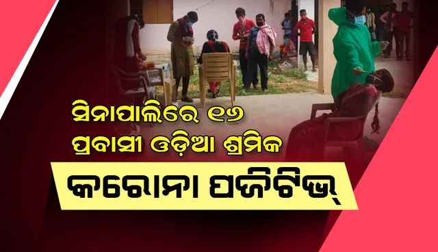 ସିନାପାଲିରେ ୧୬ ଜଣ ପ୍ରବାସୀ ଓଡ଼ିଆ ଶ୍ରମିକ କରୋନା ପଜିଟିଭ ଚିହ୍ନଟ