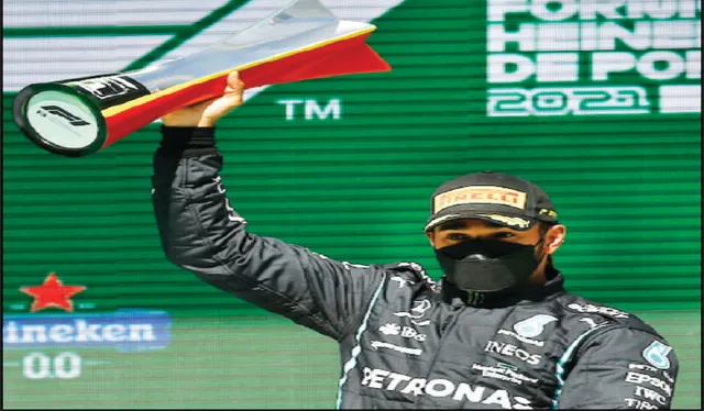 ପର୍ତ୍ତୁଗିଜ୍‌ ଗ୍ରାଁ ପ୍ରି ଜିତିଲେ ହାମିଲଟନ୍‌