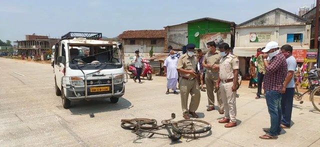 ଟାଟା ଏସିଇ ଗାଡି ଧକ୍କାରେ ସାଇକେଲ ଆରୋହୀ ମୃତ