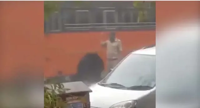 କର୍ତ୍ତବ୍ୟରେ ଅଟଳ ଖାକି: ଦେଖନ୍ତୁ କିପରି ବର୍ଷାରେ ଭିଜିଭିଜି ଜଣେ ପୁଲିସ କର୍ମଚାରୀ କରୁଛନ୍ତି ଡିୟୁଟି