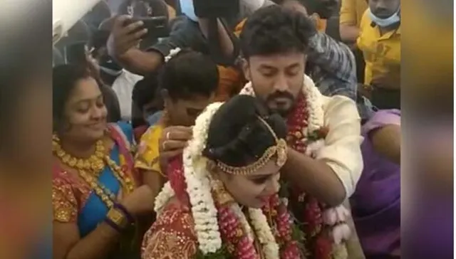 କରୋନା କଟକଣାକୁ ଭାଙ୍ଗି ମଝି ଆକାଶରେ ବର-କନ୍ୟାଙ୍କ ହେଲା ବିବାହ