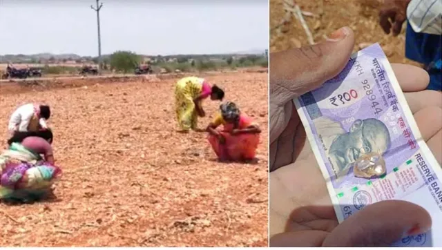 ଗରିବ ଚାଷୀଙ୍କ ଚମକିଲା ଭାଗ୍ୟ: ଜମିରେ କାମ କରୁଥିବା ସମୟରେ ମିଳିଲା ୩୦ କ୍ୟାରେଟର ହୀରା