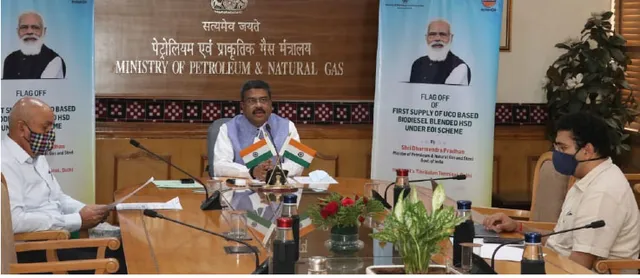 ଦେଶରେ ବ୍ୟବହୃତ ରନ୍ଧନ ତୈଳରୁ ପ୍ରସ୍ତୁତ ପ୍ରଥମ ବାୟୋଡିଜେଲ୍ ଯୋଗାଣର ଶୁଭାରମ୍ଭ