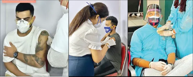 ଟିକା ନେଲେ କୋହଲି, ରାହାଣେ, ଈଶାନ୍ତ