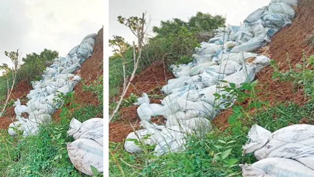 ଜେସିବି ଲଗାଇ ନଦୀବନ୍ଧ ଖୋଳିଲେ