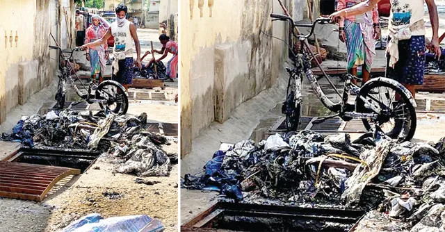 ଡ୍ରେନ୍‌ରେ ପୋତି ହୋଇଥିଲା ମୋ ସାଇକେଲ୍‌