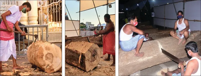 ରଥଖଳା ଚଳଚଞ୍ଚଳ: ତିନି ରଥର ତୁମ୍ୱ ନିର୍ମାଣ ଆରମ୍ଭ