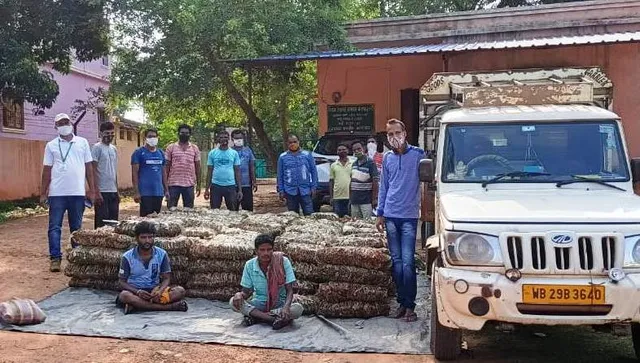 ୨୦୦ ବଣ୍ଡଲ୍‌ କେନ୍ଦୁପତ୍ର ଓ ପିକ୍‌ଅପ୍‌ ଭ୍ୟାନ୍‌ ଜବତ, ୨ ଗିରଫ