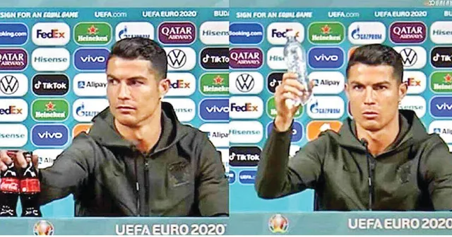 ସାମ୍ବାଦିକ ସମ୍ମିଳନୀରେ କୋଲା ବୋ‌ତଲ କାଢ଼ିଦେଲେ ରୋନାଲ୍‌ଡୋ