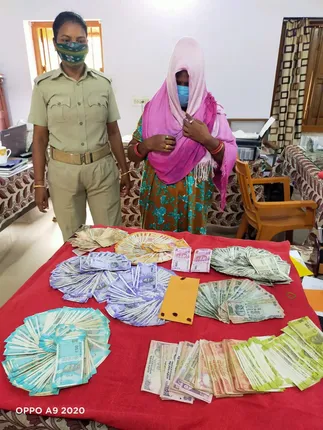 ୩୧ ଗ୍ରାମର ବ୍ରାଉନ ସୁଗାର ଓ ଏକଲକ୍ଷ ଟଙ୍କା ଜବତ; ଜଣେ ମହିଳା ଗିରଫ