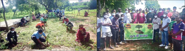 ପରିବେଶ ସୁରକ୍ଷାରେ ‘ସମ୍ବାଦ ସାହିତ୍ୟଘର’ ଶିଖରଚଣ୍ଡୀ ପାଦଦେଶରେ ବୃକ୍ଷରୋପଣ