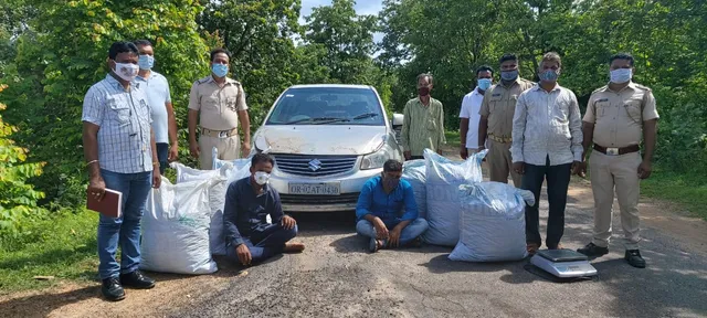 ୧୪୦ କେଜି ଗଞ୍ଜେଇ ଜବତ, ୨ ଗିରଫ