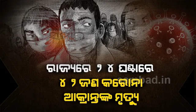 ଗତ ୨୪ ଘଣ୍ଟା ମଧ୍ୟରେ ରାଜ୍ୟରେ ଆଉ ୪୨ କରୋନା ସଂକ୍ରମିତଙ୍କ ମୃତ୍ୟୁ
