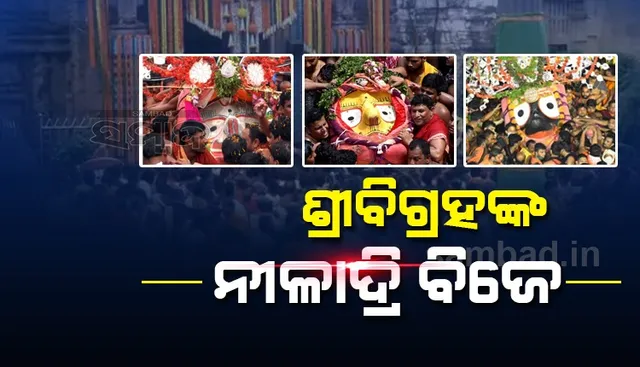 ଶ୍ରୀଜିଉଙ୍କ ନୀଳାଦ୍ରି ବିଜେ: ଗୋଟି ପହଣ୍ଡିରେ ରତ୍ନବେଦୀକୁ ଯାଉଛନ୍ତି ମହାପ୍ରଭୁ
