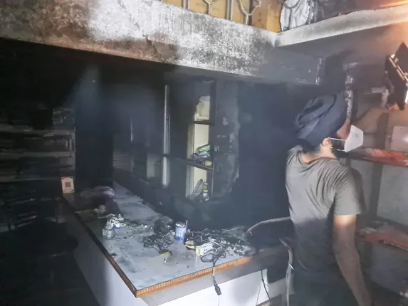 କପଡ଼ା ଗୋଦାମରେ ଅଗ୍ନିକାଣ୍ଡ