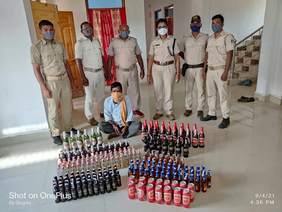 ବିଦେଶୀ ମଦ ଜବତ, ୧ ଗିରଫ