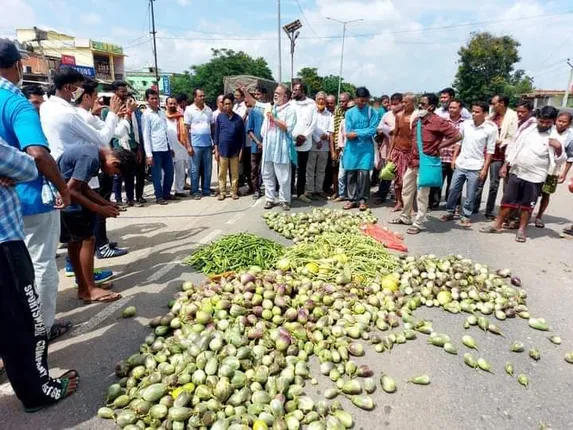 ରାଜପଥରେ ପରିବା ଗଦା, ଶୀତଳ ଭଣ୍ଡାର ଦାବି ତେଜିଲା