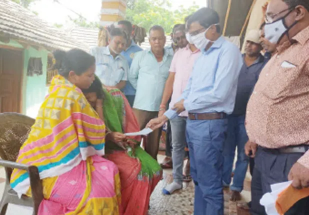 ଅରିନ୍ଦମଙ୍କ ପରିବାରକୁ ମିଳିଲା ଅନୁକମ୍ପା ରାଶି