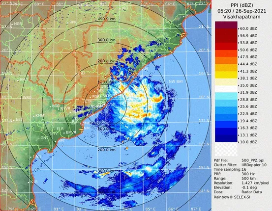 ଗୋପାଳପୁରଠାରୁ ୧୮୦ କିଲୋମିଟର ଦୂରରେ ‘ଗୁଲାବ୍’, ରାତି ୯ଟା ପ‌ରେ ଛୁଇଁପାରେ ସ୍ଥଳଭାଗ