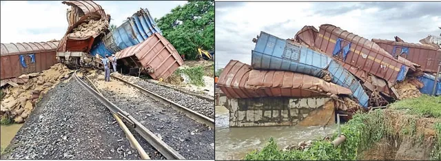 ମାଲବାହୀ ଟ୍ରେନ୍‌ର  ୯ ବଗି ଲାଇନ୍‌ଚ୍ୟୁତ: ଅଳ୍ପକେ ବର୍ତ୍ତିଲେ ଚାଳକ, ଅନୁଗୁଳ ଦେଇ ଟ୍ରେନ୍‌ ଚଳାଚଳ ଠପ୍‌