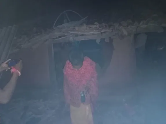 ପୁଣି ମସ୍କାପଦର ଗାଁରେ ଜଙ୍ଗଲୀ ହାତୀ ଉପଦ୍ରବ, ଭାଙ୍ଗିଲେ ଘର